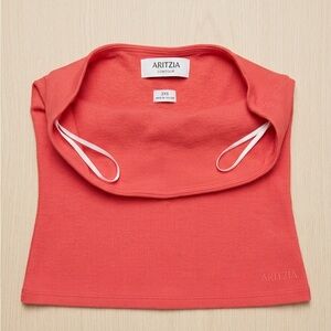 NOT AVAILABLE‼️ Aritzia Contour Coral Ribbed Camisole Neck Tube